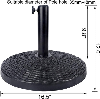 22 Lbs Heavy Duty Patio Market Umbrella Base Stand2