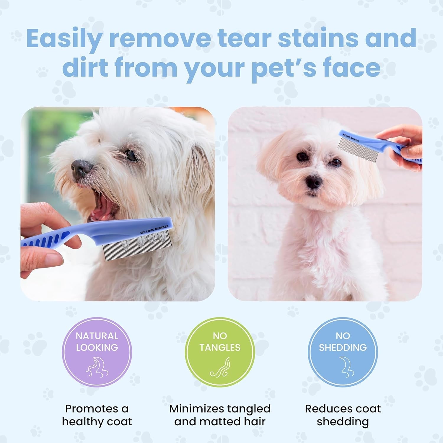 tick-flea-comb-for-dogs-fine-tooth-dog-face-brush-for-tear-stains-2-pack-fine-tooth-metal-flea-comb-for-dogs-removes-lice-ticks-fleas-around-eyes-face-body-for-poodles-doodles-cats-pets