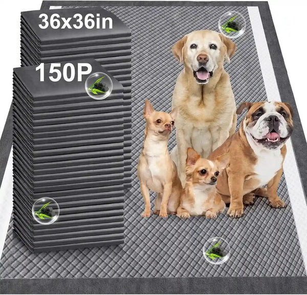 150-pack 36x36in dog pee pads for puppies & large dogs, absorbent training mats with odor control14