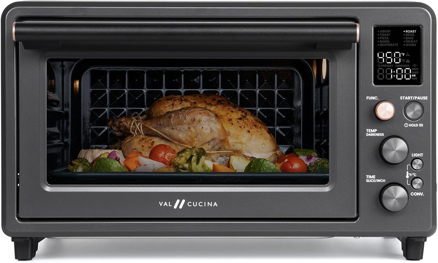 26-3-qt-non-toxic-enamel-interior-air-fryer-toaster-oven-combo-10-in-1-convection-countertop-oven-with-infrared-heating-fits-12-pizza-6-slice-toast-easy-clean-enamel-baking-pan