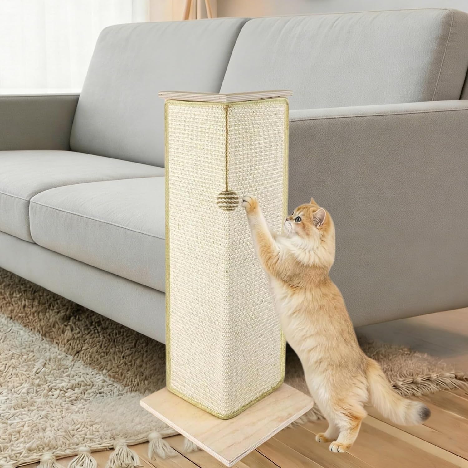 28-8-tall-couch-corner-cat-scratcher-sisal-scratching-pad-with-toy-ball-for-sofa-stylish-modern-furniture-protector-easy-assembly-cat-scratching-post