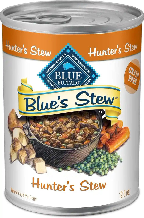 Blue Buffalo Blue’S Stew Variety Pack Hearty Beef & Country Chicken Stew Natural Grain Free Wet Dog Food with Real Meat in Thick Savory Gravy, Natural Ingredients, 12.5-Oz Cans (6 Count)15