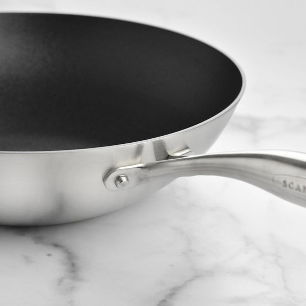 CX+ 12.5" Nonstick Wok - Stratanium plus Nonstick Stir Fry Pan | 5-Ply Stainless Steel - Made in Denmark7