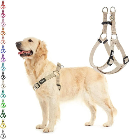 PUPTECK No Pull Dog Harness Soft Adjustable Basic Nylon Step in Puppy Vest Outdoor Walking with ID Tag76