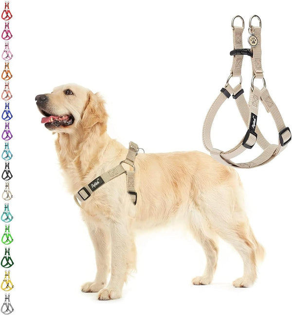 PUPTECK No Pull Dog Harness Soft Adjustable Basic Nylon Step in Puppy Vest Outdoor Walking with ID Tag76