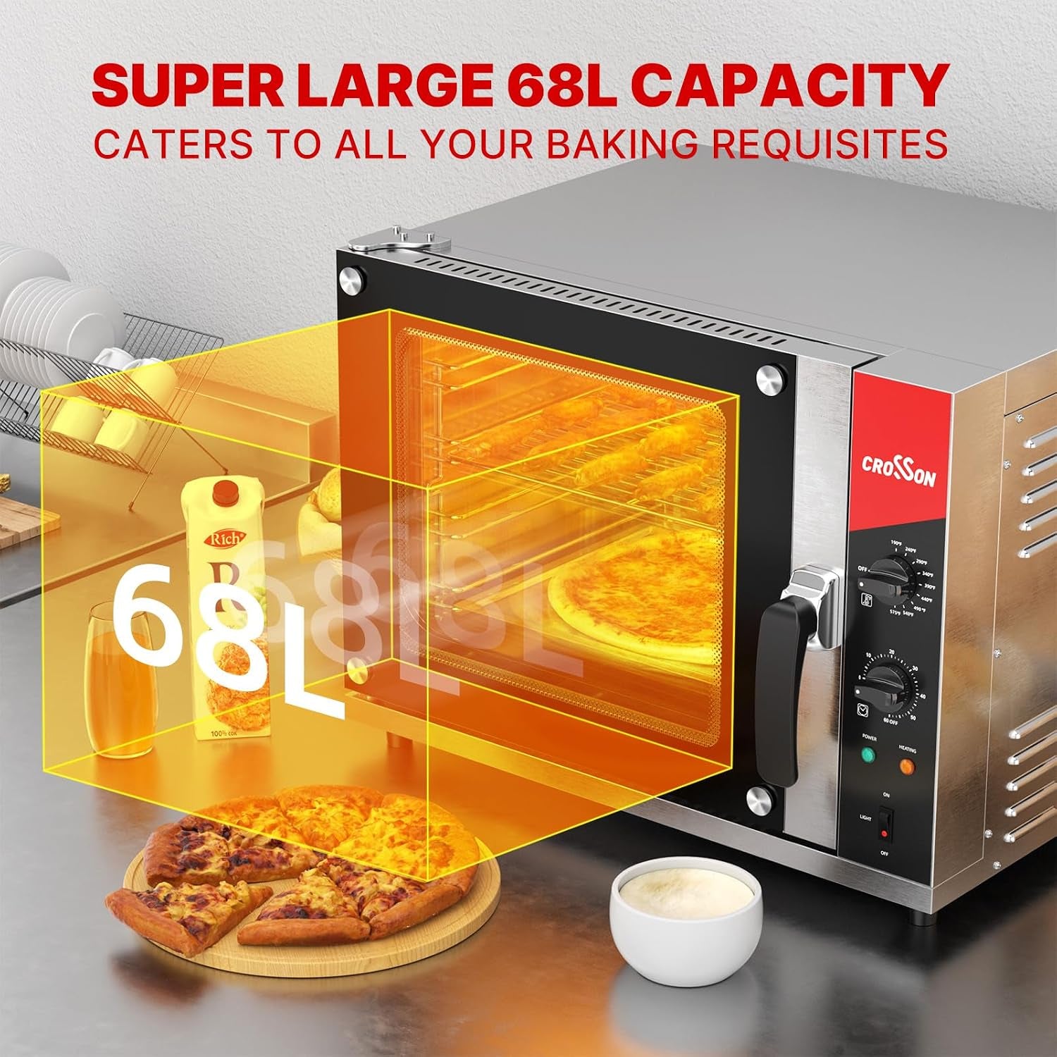68l-half-size-convection-oven-4-tier-commercial-toaster-oven-w-front-glass-door-4-set-of-trays-wire-racks-60-minutes-timer-and-interior-light-120v-1800w-countertop-conventional-oven