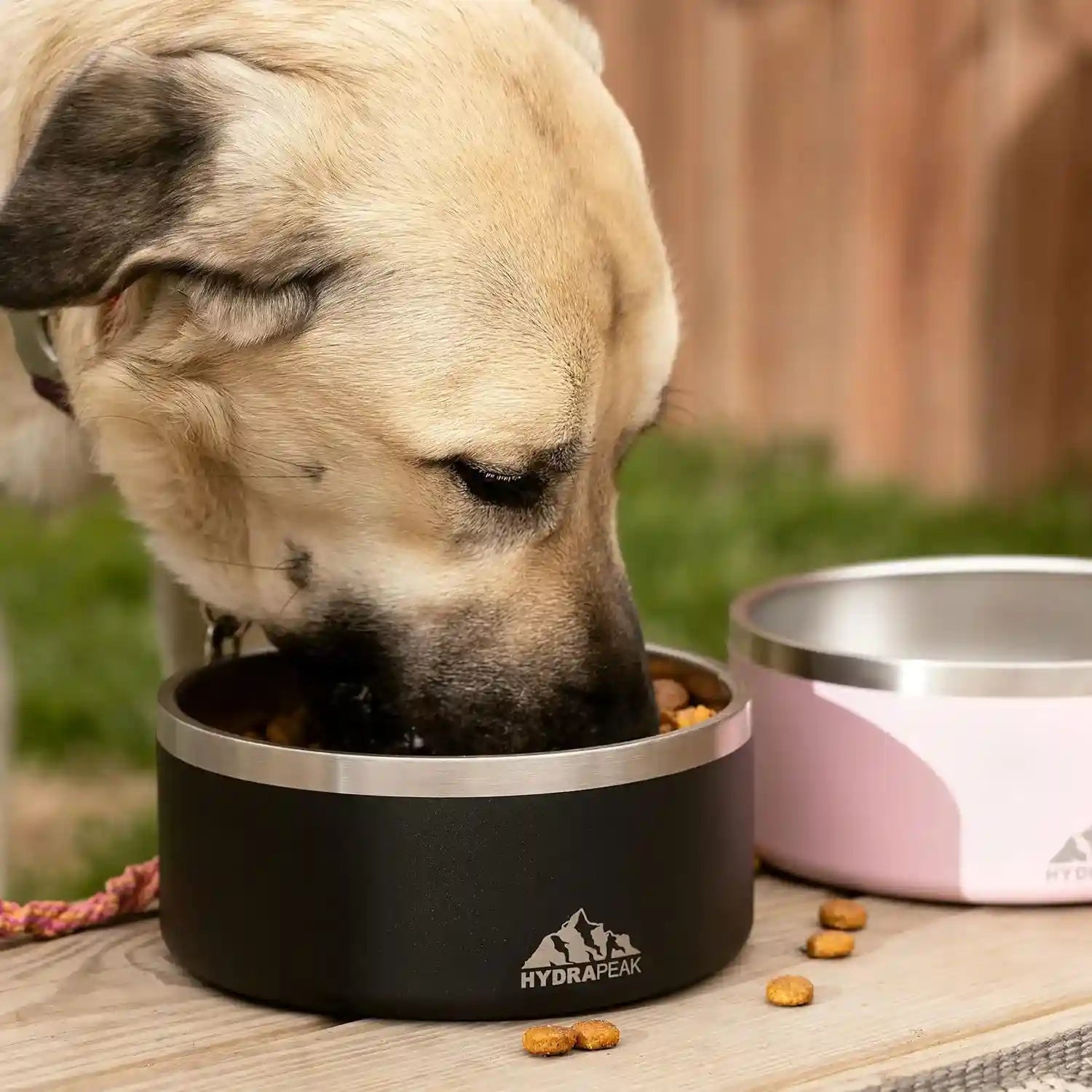 hydrapeak-dog-bowl-non-slip-stainless-steel-water-and-food-dish-large-sized-and-small-dogs-32oz-64oz-multiple-sizes-4-cup-white