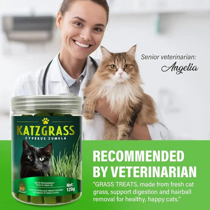 Cat Grass Treats for Indoor Cats, Crunchy Wheatgrass Snacks for Cats, 120G | Ready-To-Eat Wheatgrass Treats,Supports Natural Digestive Health & Hairball Passage,Grain-Free & Crunchy for Dental Care9