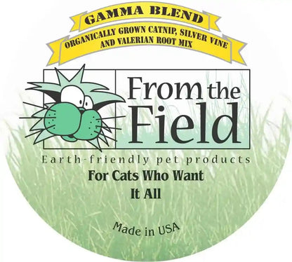 From the Field Gamma Blend – Catnip Leaf and Flower, Silver Vine & Valerian Root Mix | Fresh Usa-Grown Organic Catnip for Cats | Potent | Resealable Tub 2 OZ3
