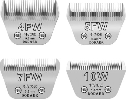 7FC Dog Grooming Ceramic Blades,Compatible with Andis,Oster A5,Wahl KM10 | Size 7FC Detachable Ceramic Blade 1/8-Inch 3.2MM Cut Length,3 Pack15