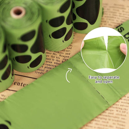 Dog Poop Bags Rolls 540 Count, Unscented Refill Rolls, 9" X 13" Doggie Poop Bags, Dog Waste Bags by Pobby4