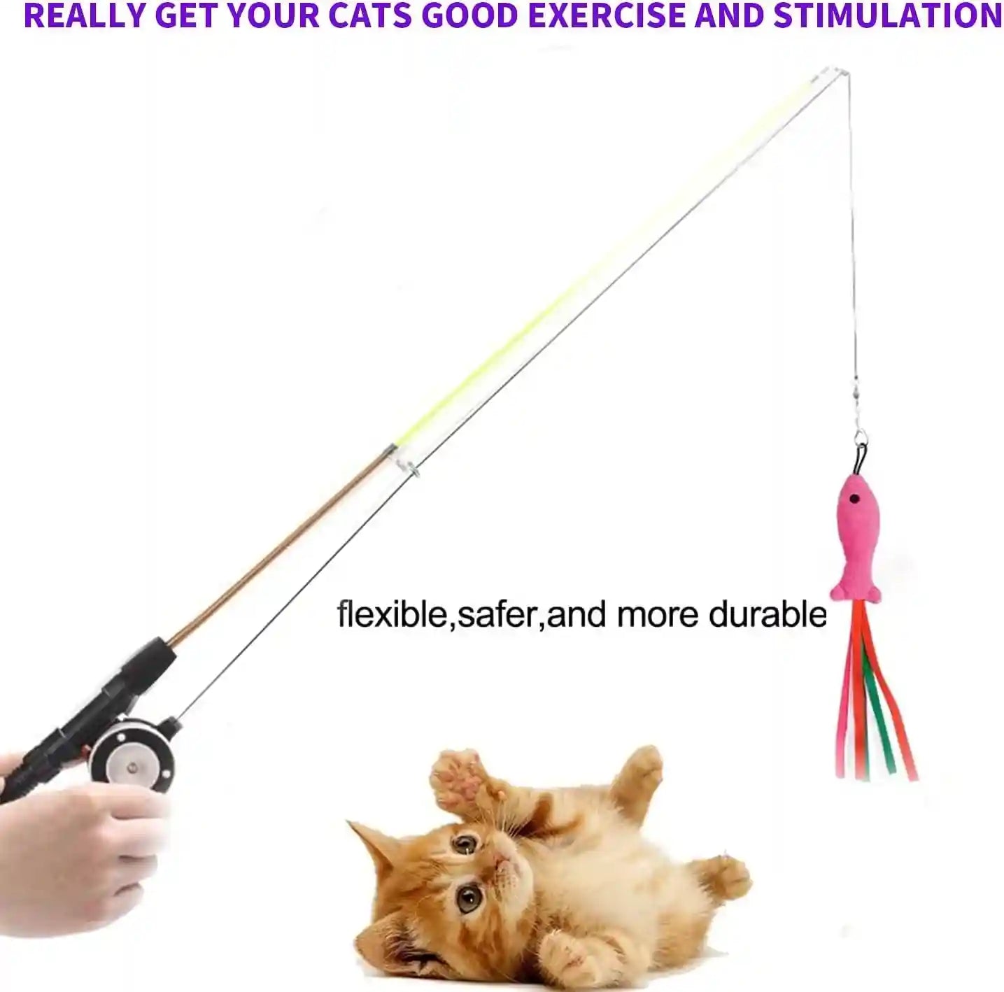 retractable-cat-teaser-wand-toy-cat-toys-for-indoor-outdoor-cats-interactive-fishing-rod-with-8-pcs-refills-feather-toy-plush-mouse-caterpillar-fish