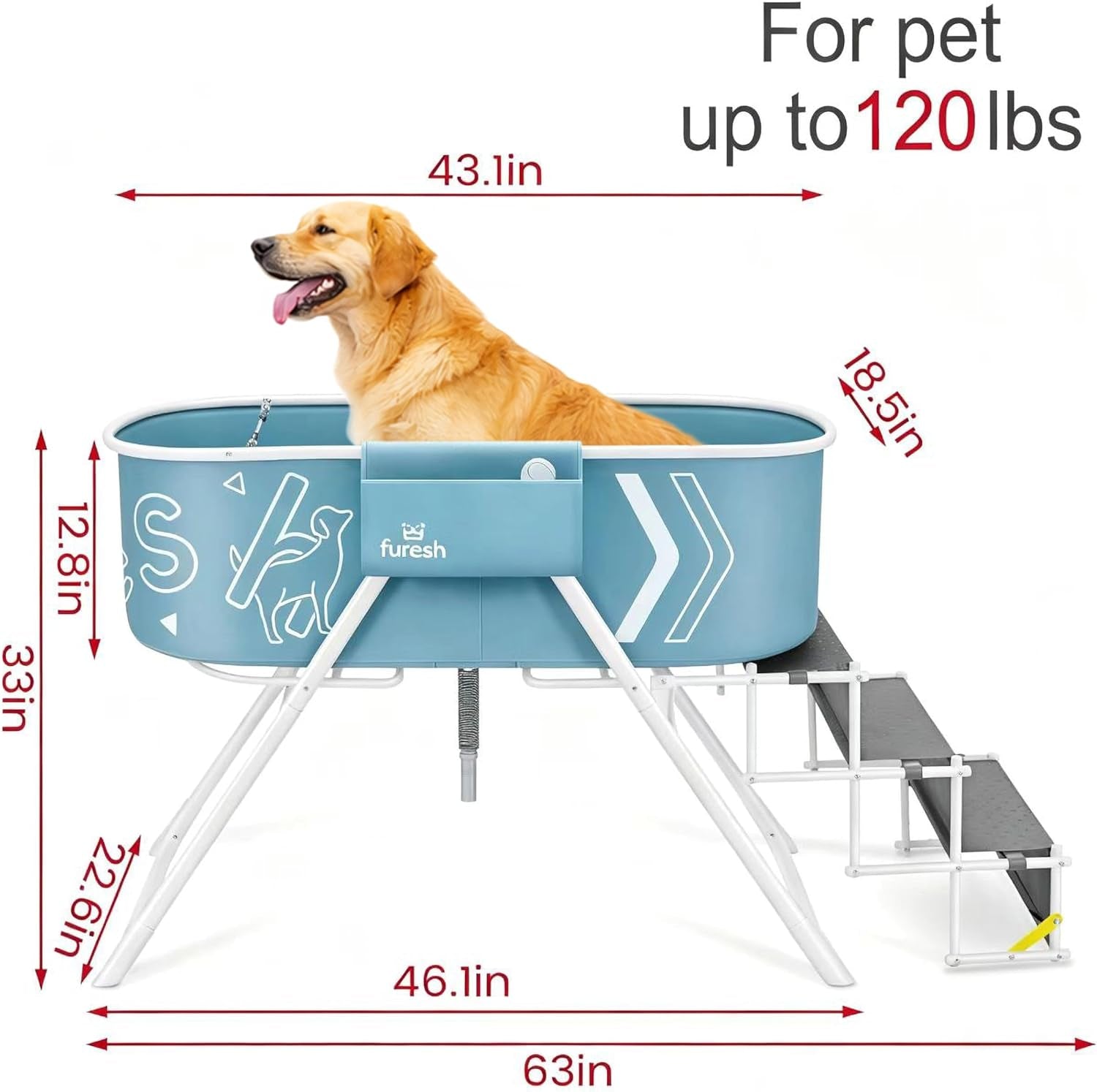 furesh-foldable-dog-washing-station-for-large-dogs-with-stairs-reinforced-aluminum-frame-with-foldable-stairs-for-safe-elevated-bathing-and-compact-storage