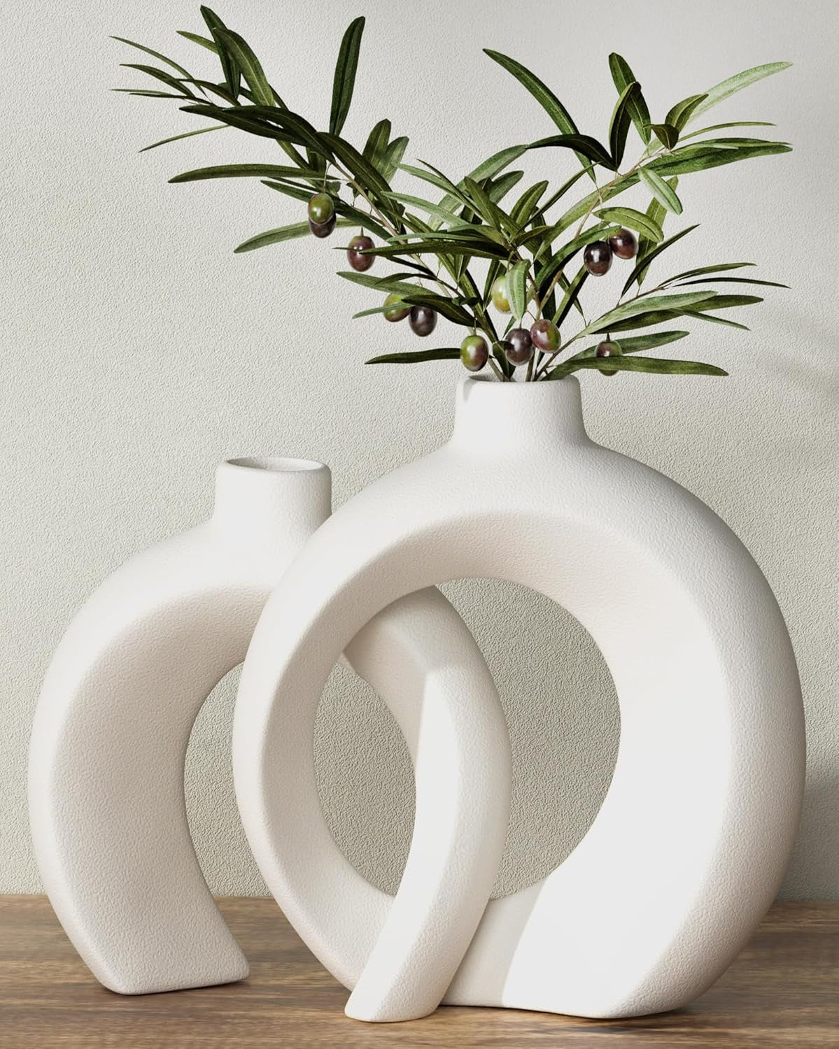 7-2-hx8-9-h-donut-shape-decorative-vase-set-of-2-ceramic-modern-minimalism-styles-flowers-or-plant-table-vases-for-home-decor-living-room-shelf-entry-console-mantle-dining-centerpiece-matte-white