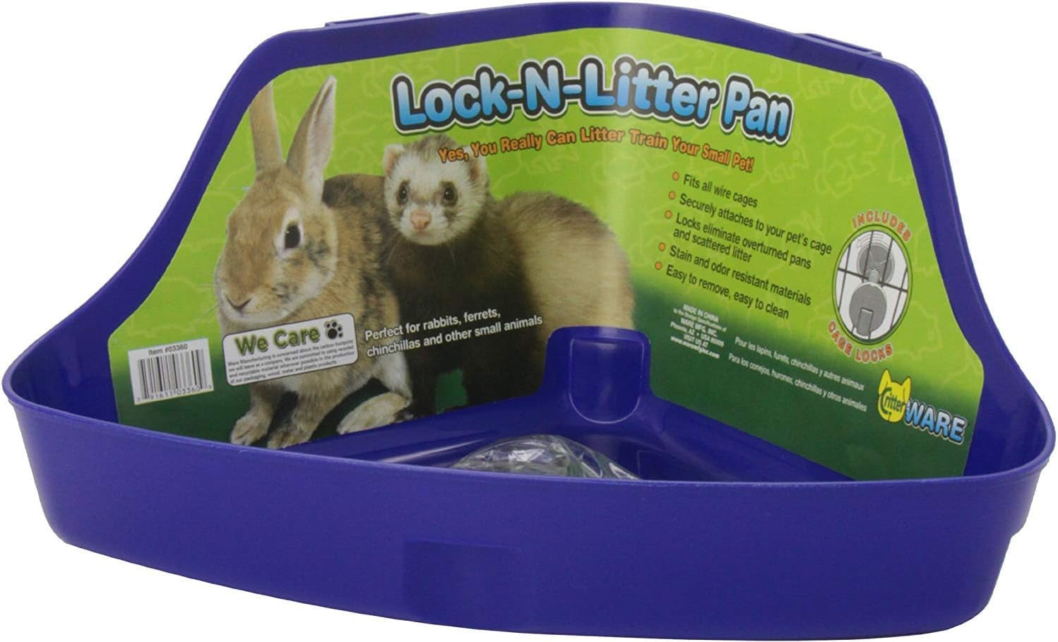 ware-manufacturing-2-pack-plastic-lock-n-litter-pan-for-small-pets-size-regular