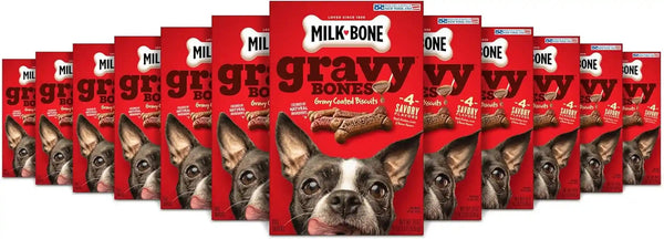 Milk-Bone Gravybones Dog Biscuits, Gravy Coated Small Dog Treats, 7 Lb. Box12