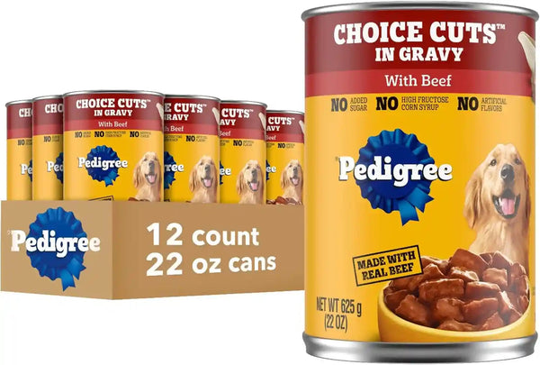 Pedigree Choice Cuts Wet Dog Food, Beef & Country Stew, 13.2 Oz, 12 Count | Beef & Country Stew Flavors, 100% Complete & Balanced, Supports Lean Muscles, 50%+ Water for Hydration, Made with Real Beef16