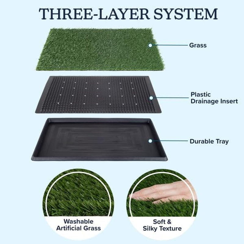 petmaker-artificial-grass-puppy-pee-pad-for-dogs-and-small-pets-16-x-20-reusable-3-layer-turf-pads-for-dogs-with-tray-indoor-and-outdoor-fake-grass-potty-pet-supplies