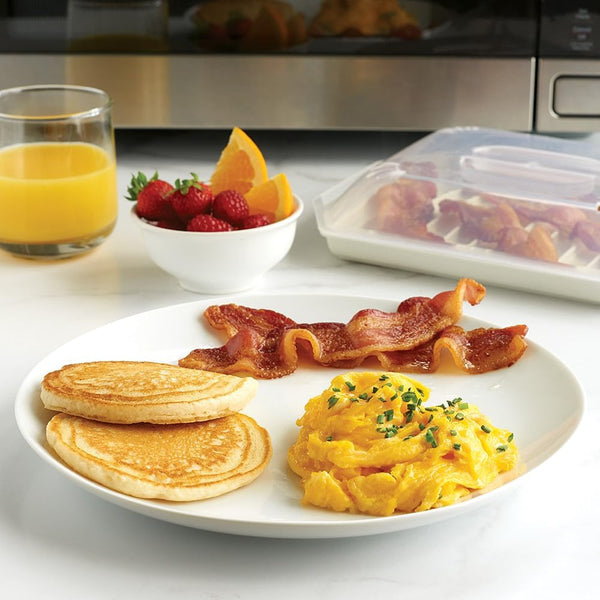 Bacon Rack with Lid, 10.25X8X2 Inches4