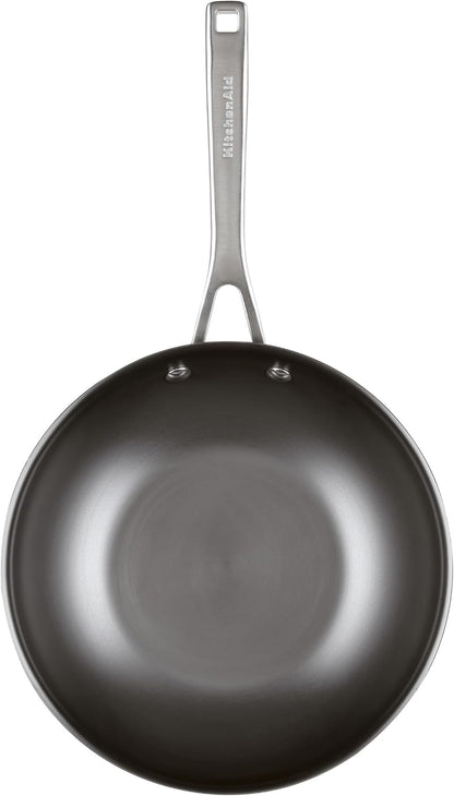 Kitchenaid NITRO Carbon Steel Wok, 10-Inch Nitrided Carbon Steel Pan, Stir Fry Pan, Gray7