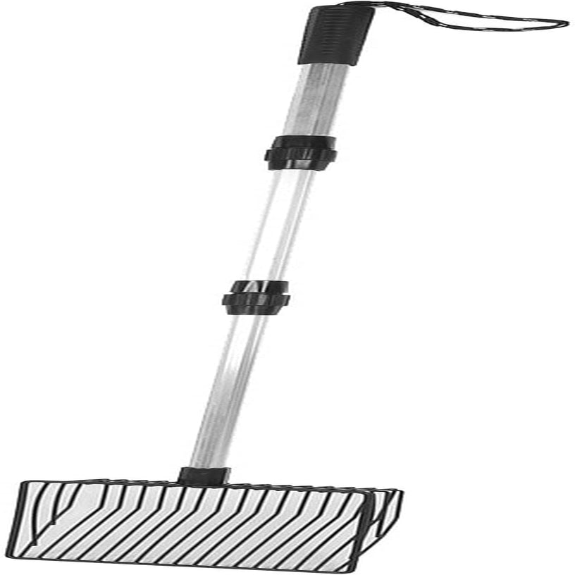 qiilu-metal-poop-scoop-extendable-cat-litter-scoop-lightweight-versatile-fine-screen-long-handle-pooper-scooper-cat-poop-sifter-pet-supplies-cats-litter-housebreaking-scoops-model-b-3-section