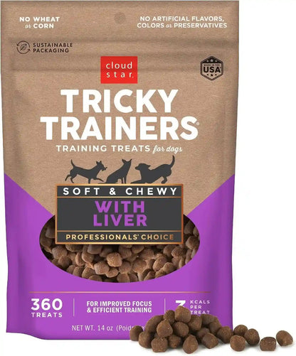 Cloud Star Tricky Trainers Soft & Chewy Dog Treats, Liver, 14 Oz. Pouch8