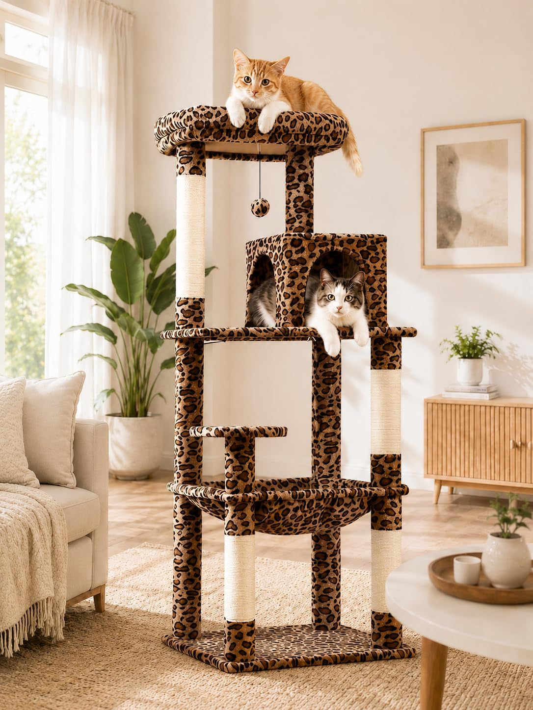 muttros-mushroom-cat-tree-tower-with-removable-scratcher-large-hammock-condo-perch-3-sisal-posts-multi-level-cat-tree-for-indoor-cats-cute-cat-tower-for-small-space-homes