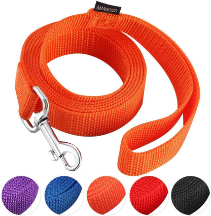 AMAGOOD 6 FT Puppy/Leash, Strong Traditional Style with Easy to Use Collar Hook, Great for Small, Medium and Large Dogs (5/8In X 6 Ft, Purple)28
