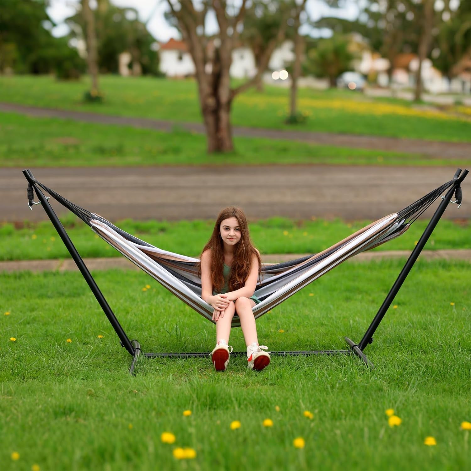 hammock-with-stand-for-outside-450lb-capacity-steel-stand-premium-carry-bag-included-and-two-anti-roll-balance-beam