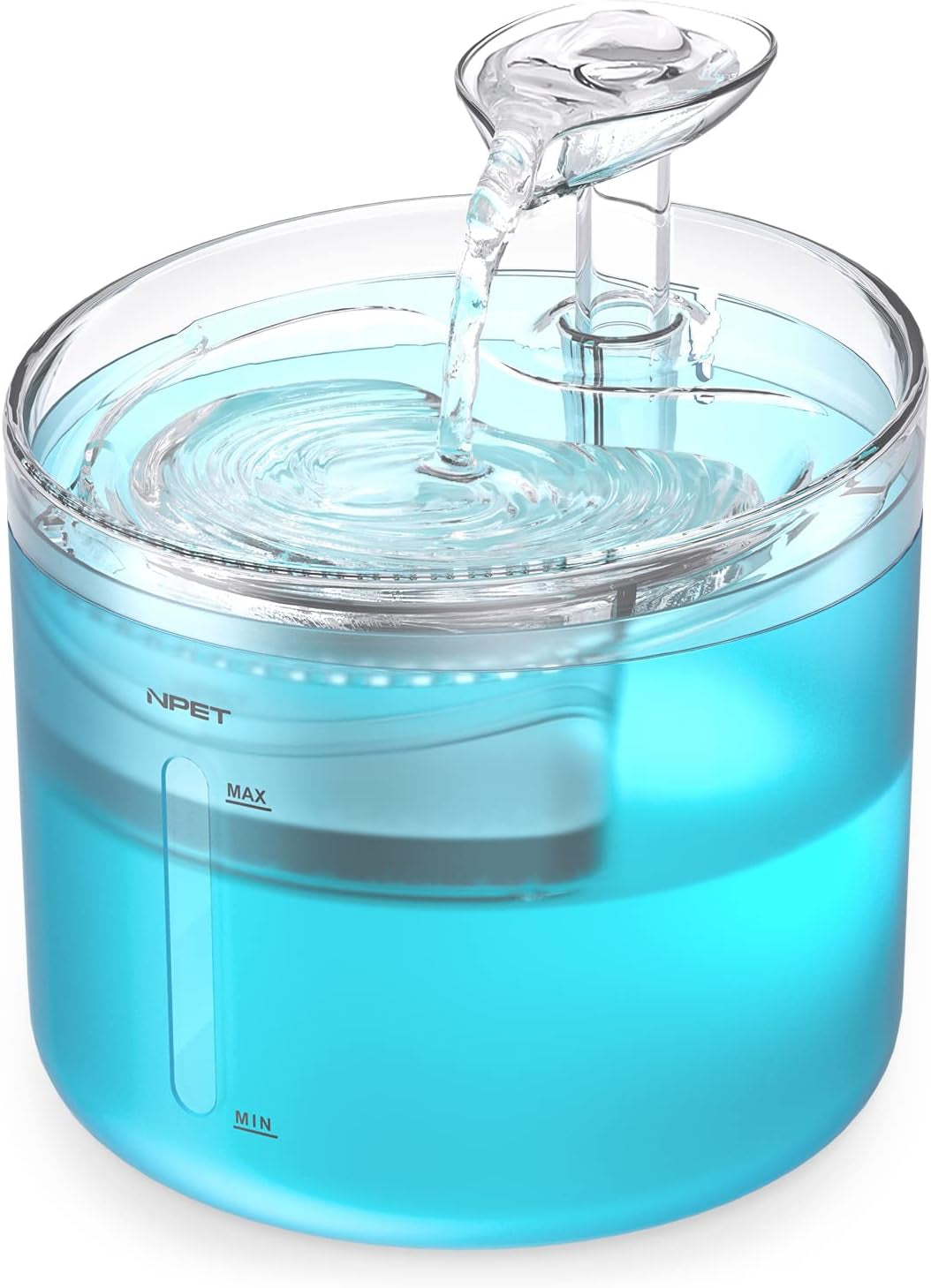 npet-wf100-cat-foutain-54oz-1-6l-automatic-pet-water-fountain-dog-water-dispenser-with-2-flow-modes-bottom-suction-led-light-quiet-pump-for-for-cats-small-dogs