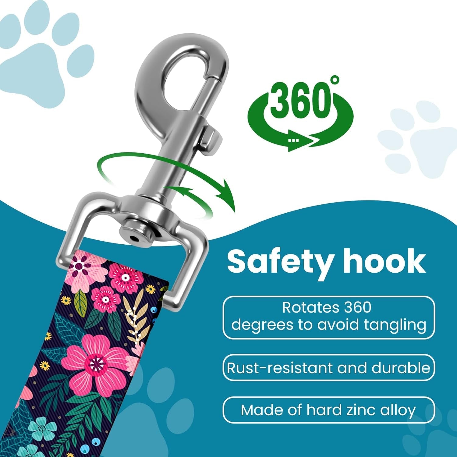 adjustable-pet-cat-and-dog-car-seat-belt-the-lanyard-is-flexible-and-adjustable-from-20-to-33-inches-floral