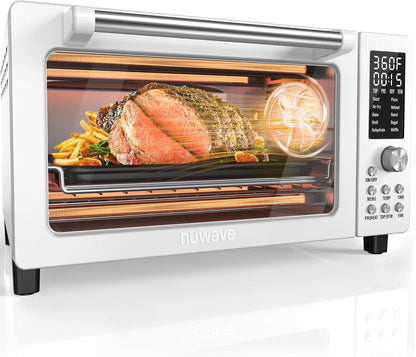 Bravo Pro Smart Air Fryer Toaster Oven Countertop Combo | 10-In-1 Cooking Functions, 1800W, 50-450°F, 21-Qt, Pfas-Free, Upgraded Super Convection, Cream1