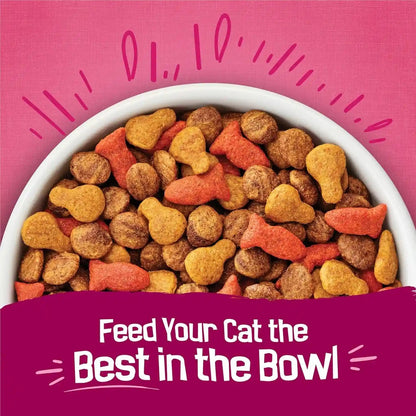 Purina Friskies Gravy Swirlers with Flavors of Chicken, Salmon and Gravy Dry Cat Food - 3.15 Lb. Bag7
