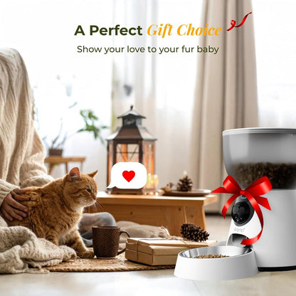 ARENTI Smart Automatic Cat Feeder and Water Fountain, 4L Pet Feeder Cat Food Dispenser with Camera, Dual Power, App Control, Live View & Night Vision, Meal Call, Hygienic Water Flow, Desiccant Bag9