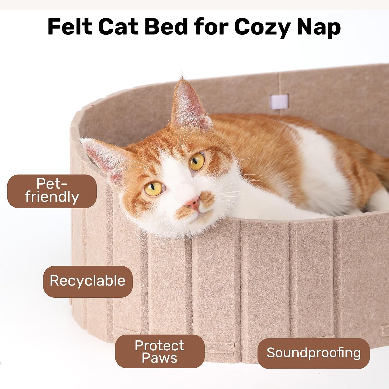 fukumaru-cat-scratcher-24-inch-sofa-shape-cat-scratching-bed-couch-indoor-oval-felt-cat-scratcher-bed-with-reversible-detachable-cat-scratching-boards-round-cats-scratch-pads-refill-beige