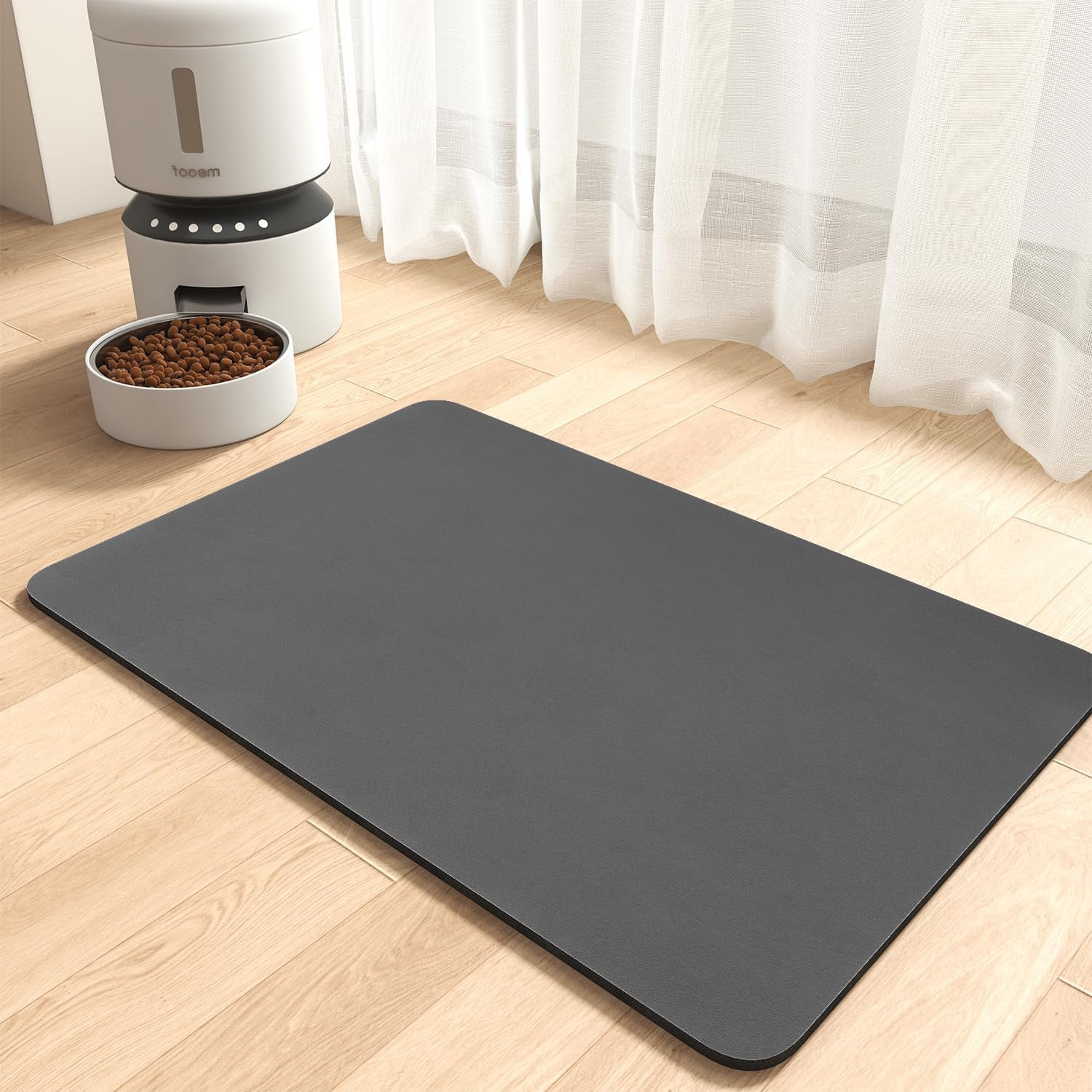 montvoo-absorbent-pet-feeding-mat-no-stains-pet-mat-for-food-and-water-bowl-quick-dry-cat-dog-food-mat-water-dispenser-mat-pet-supplies-mat-dog-water-bowl-mat-for-messy-drinker-brown-16x24