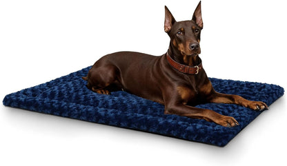 Washable Dog Bed Mat Ultra Soft Dog Crate Pad Comfy Fluffy Pet Kennel Beds Sleeping Mattress for Large Jumbo Medium Small Dogs, 36 X 23 Inch, Gray12