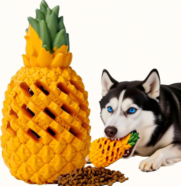Indestructible Pineapple Dog Toy - Gaint Aggressive Chewers Training | Heavy Chew, Treat Dispenser, Power Chewer, Durable Puzzle, Tough Interactive, Easy Clean8
