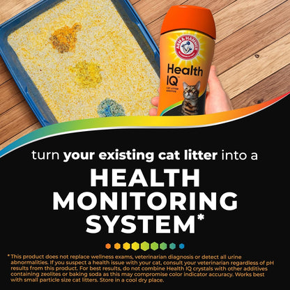 ARM & Hammer Health IQ Cat Litter Additive, 10 Oz | Color Changing Health Indicators, Urine Ph Monitoring, Works with Most Litter2