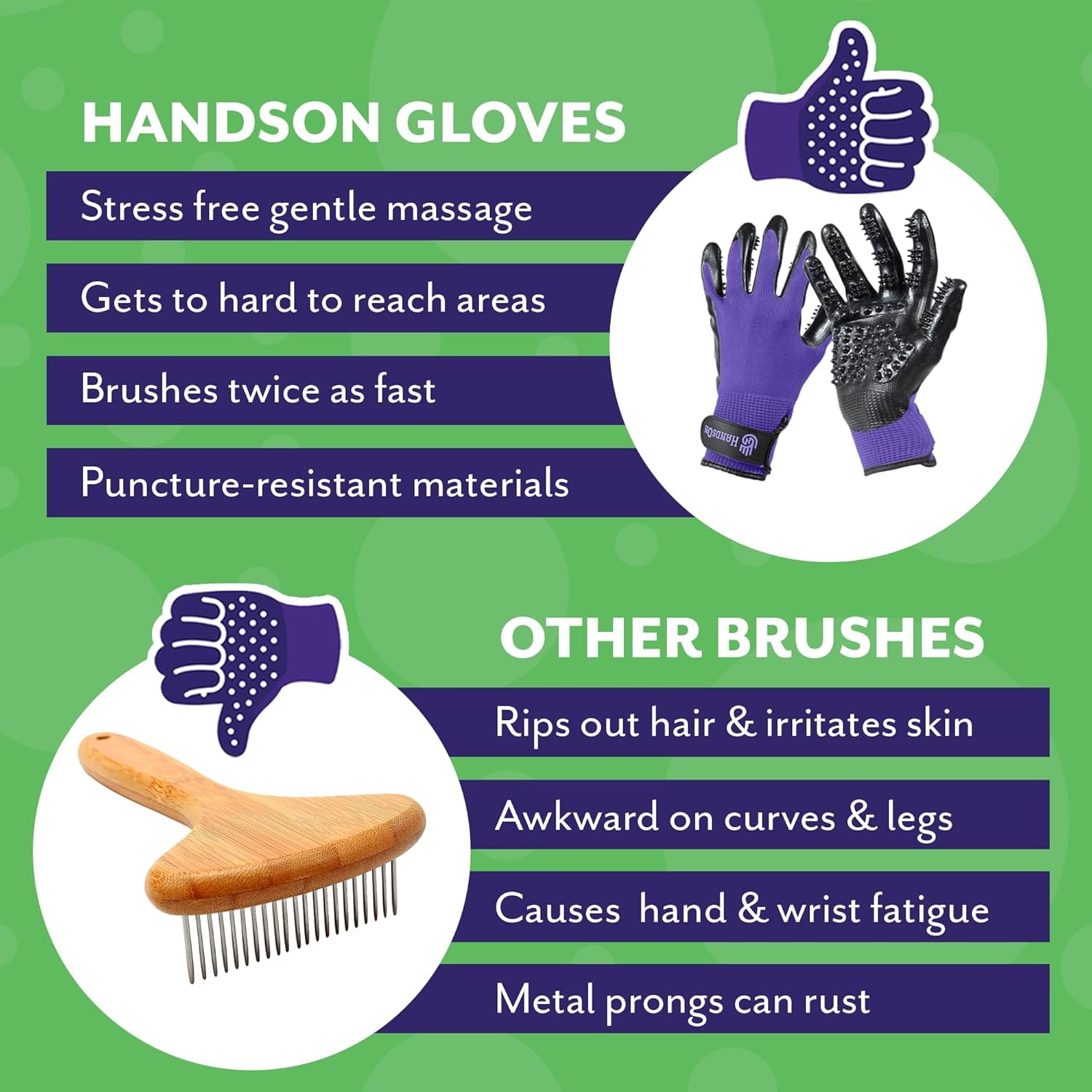 h-handson-pet-grooming-gloves-patented-1-ranked-award-winning-shedding-bathing-hair-remover-gloves-gentle-brush-for-cats-dogs-and-horses-black-medium