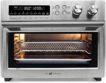 10-In-1 Smart Air Fryer - Extra-Large Convection Countertop Toaster Oven - Brushed Stainless Steel Finish - 26.3 QT/25 L1
