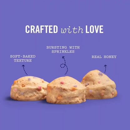 Three Dog Bakery Ultimate Celebration Cake Bites for Dogs - 12 Oz Bag | Soft Baked Dog Treats - Birthday Vanilla Flavor with Sprinkles4