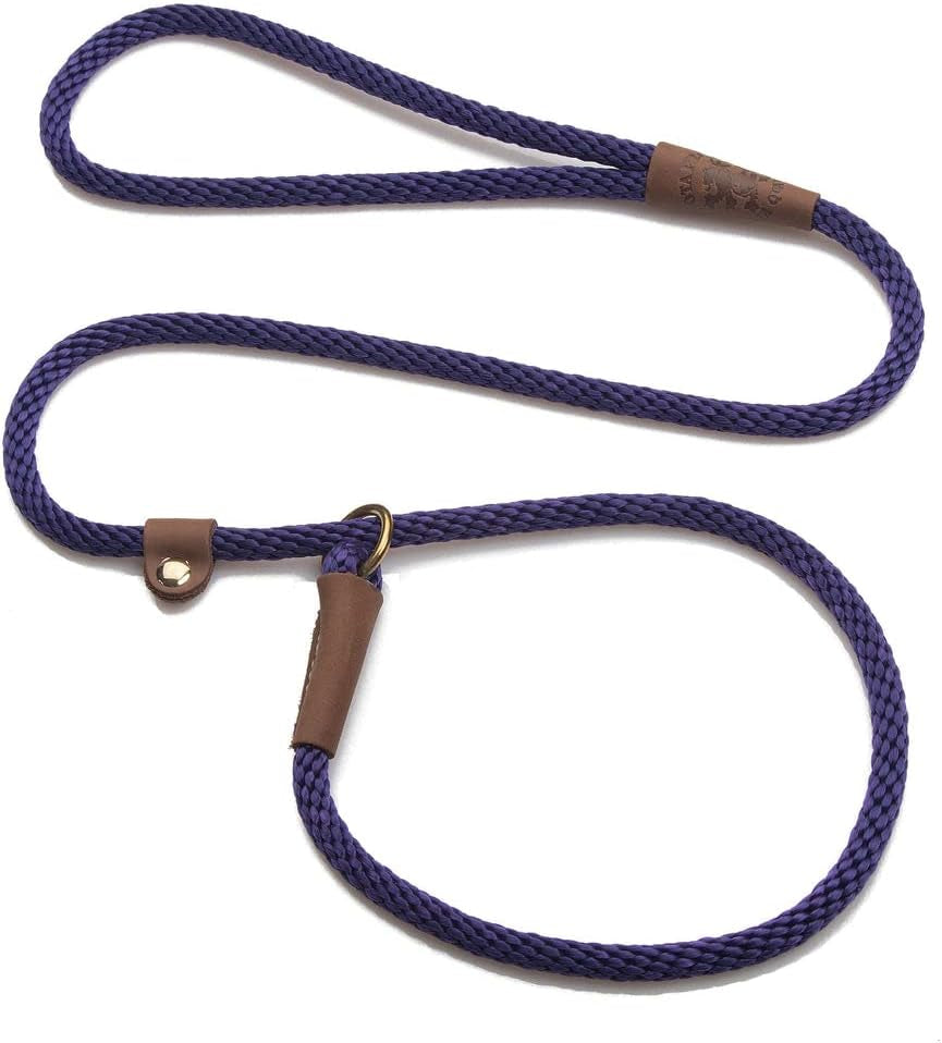 mendota-pet-slip-leash-dog-lead-and-collar-combo-made-in-the-usa-mocha-3-8-in-x-6-ft-for-small-medium-breeds