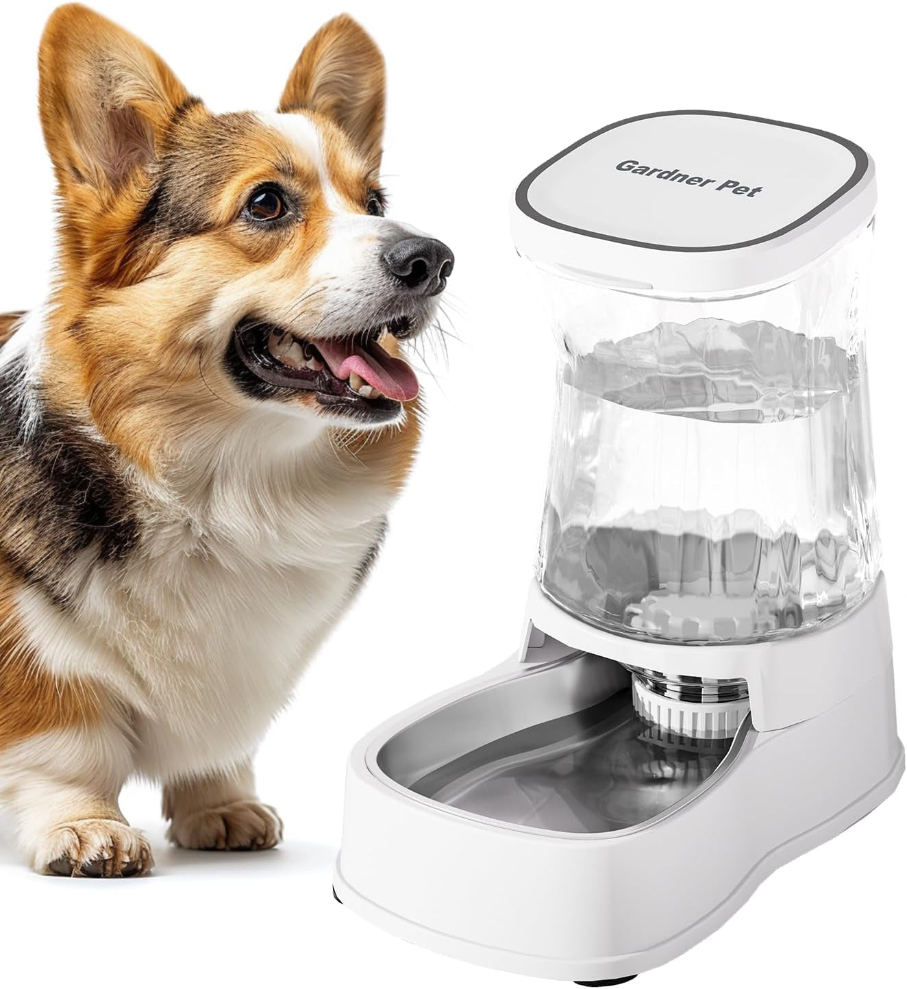 gardner-pet-automatic-dog-water-dispenser-gravity-stainless-steel-water-waterer-feeder-100-bpa-free-large-capacity-water-feeding-bowls-for-medium-large-sized-dogs-cats-other-pets-1-gallon