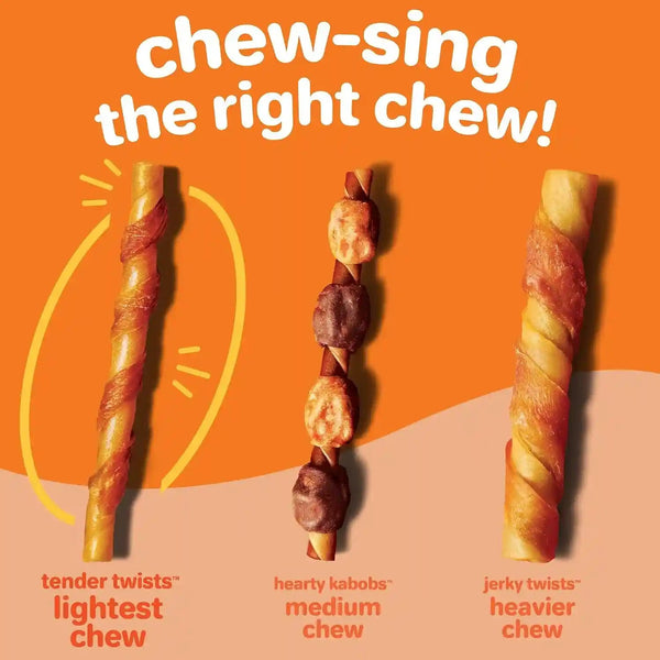 Oinkies Tender Twists Rawhide‑Free Dog Chews, 36 Count6