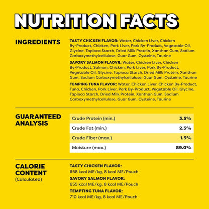 Temptations Creamy Puree Cat Treats, Chicken, Salmon & Tuna, 24 Count | under 15 Calories per Tube, Great for Senior Cats, No Chewing Required, No Added Sugar, Fillers, or Artificial Preservatives6
