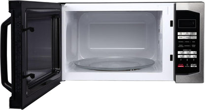 1.6 Cu. Ft. Countertop Microwave with Stainless Door | Countertop Microwave Oven, Stainless Steel, 1100W, Child Safety Lock, Defrost, Memory Function, Timer5