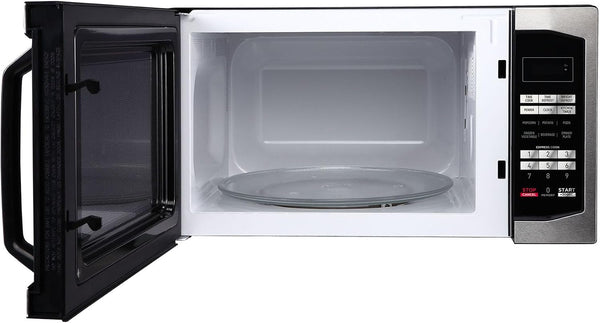 1.6 Cu. Ft. Countertop Microwave with Stainless Door | Countertop Microwave Oven, Stainless Steel, 1100W, Child Safety Lock, Defrost, Memory Function, Timer5