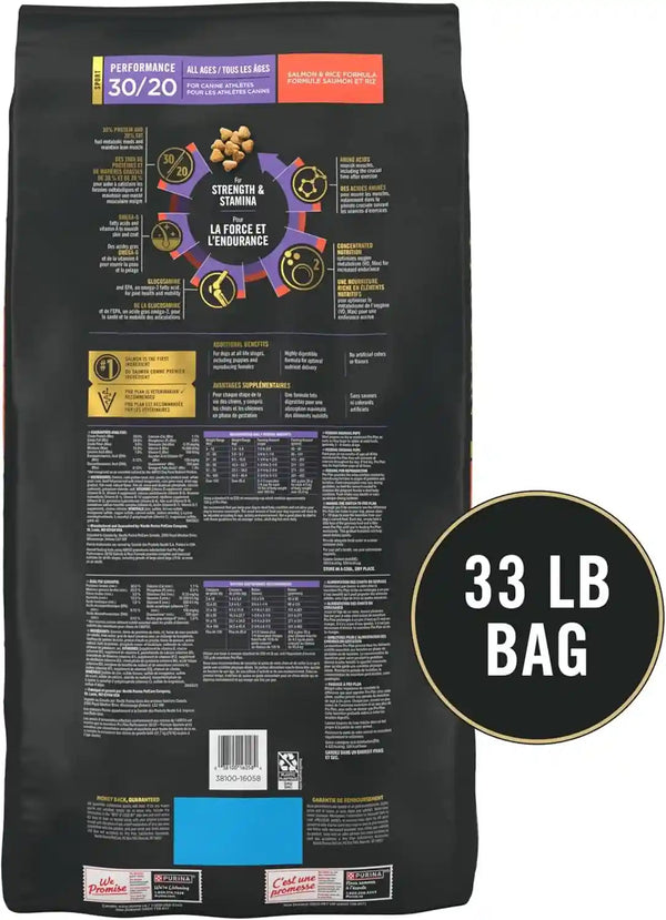 Purina Pro Plan High Protein Dog Food, Sport 30/20 Salmon and Rice Dog Food Dry Formula - 33 Lb. Bag8