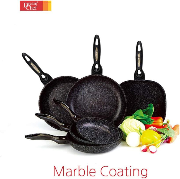 Marble Coated Cast Aluminum Non Stick Frying Wok (30Cm / 12 Inch)4